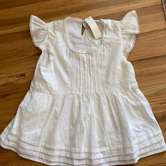 Roolee Tops - NWT Roolee White Ephron Ruffle Blouse - size XS